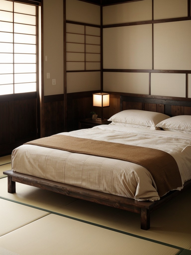 Create Zen Vibes in Your Apartment with Rustic Japanese Bedroom Decor