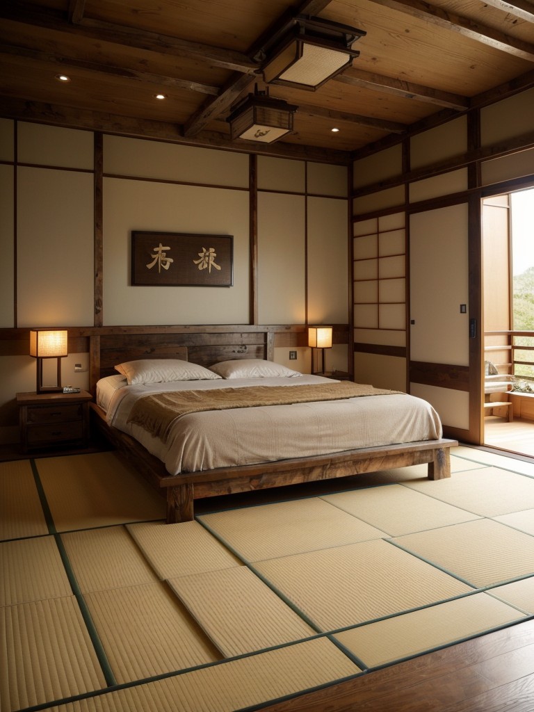 Create a Zen Space with Rustic Japanese Bedroom Decor