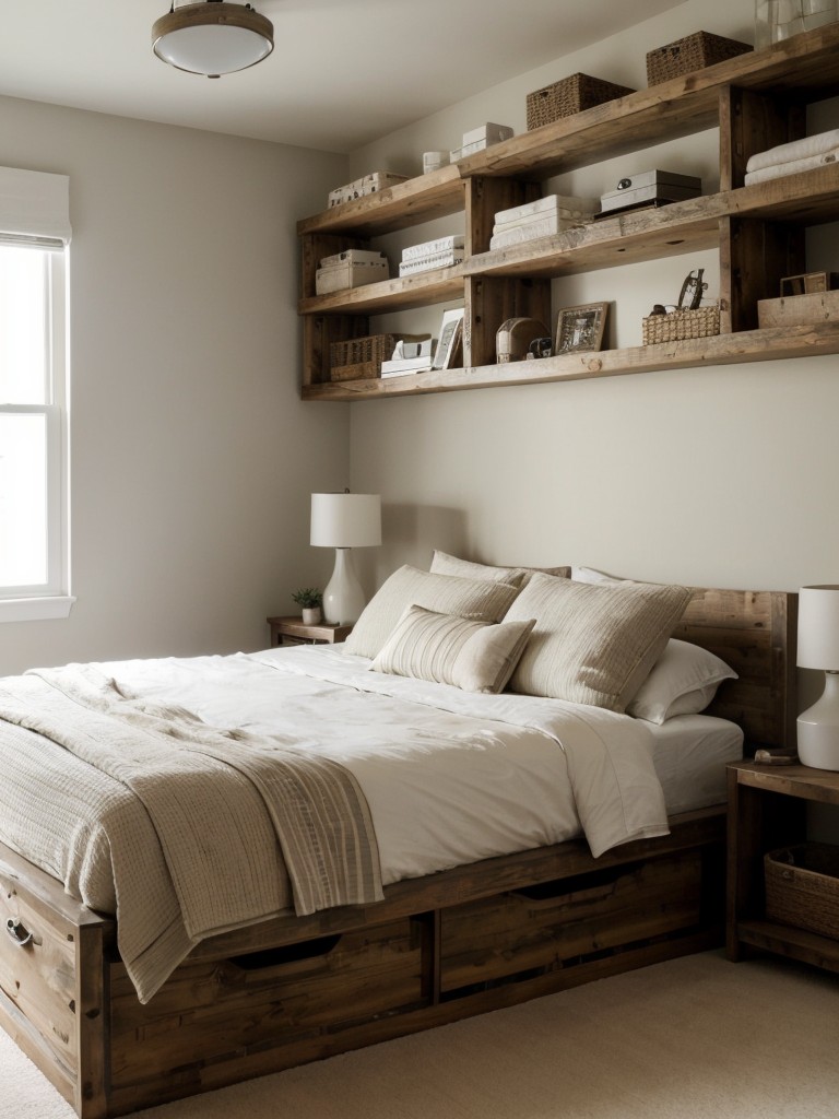 Creative & Versatile Rustic Apartment Bedroom Design