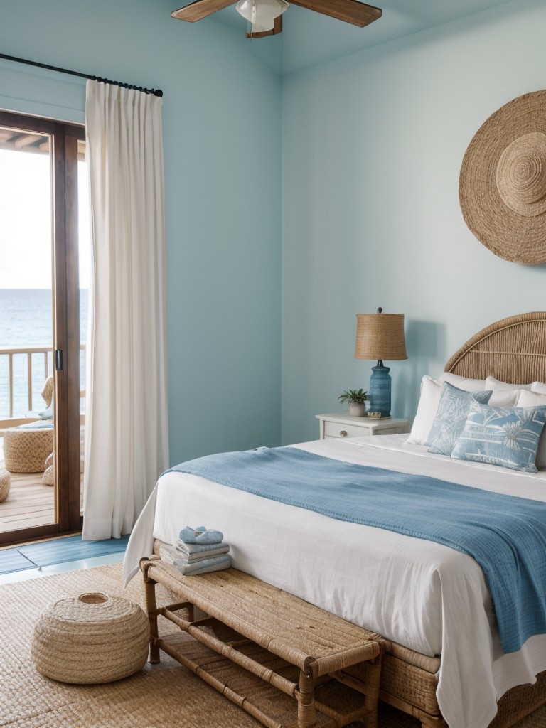 Coastal Bedroom Vibes: Rustic Tropical Design Ideas