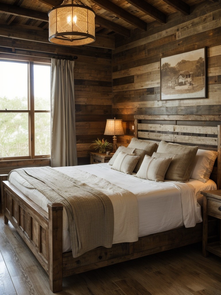 Farmhouse-Inspired Bedroom: Rustic Tropical Vibes for a Relaxing Retreat