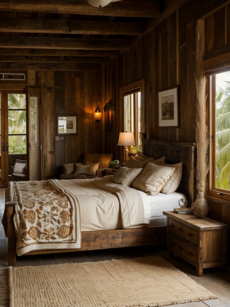 Create a Cozy Rustic Tropical Bedroom