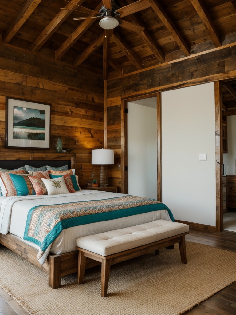 Vacation Vibes: Rustic Tropical Apartment Bedroom Ideas