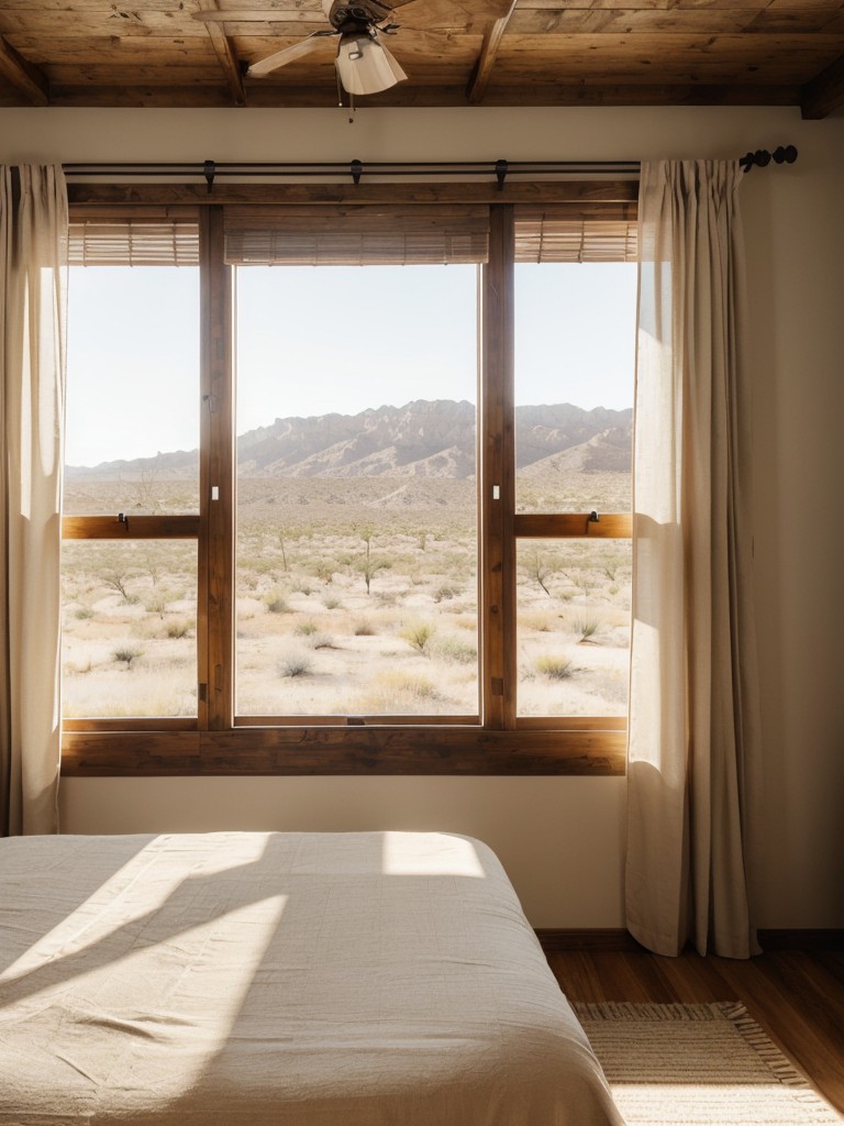 Desert-inspired bedroom decor for bright, rustic vibes!