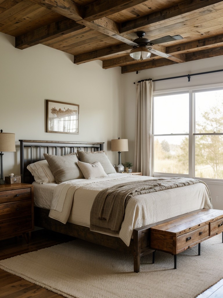 Cozy Rustic Apartment: Capture Vintage Flair with Mid-Century Modern Bedroom Ideas