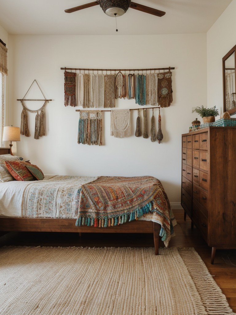 Vintage Boho Bedroom Vibes: Rustic Mid-Century Modern Inspiration