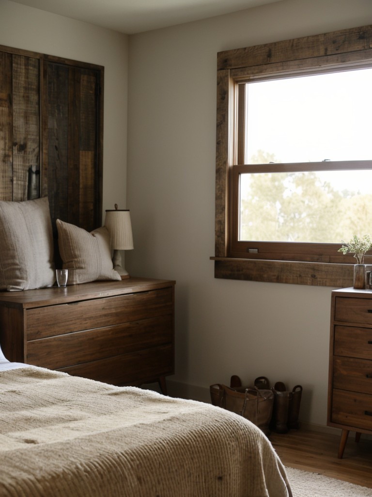 Chic Apartment Bedroom Inspo: Rustic-Meets-Modern Vibes