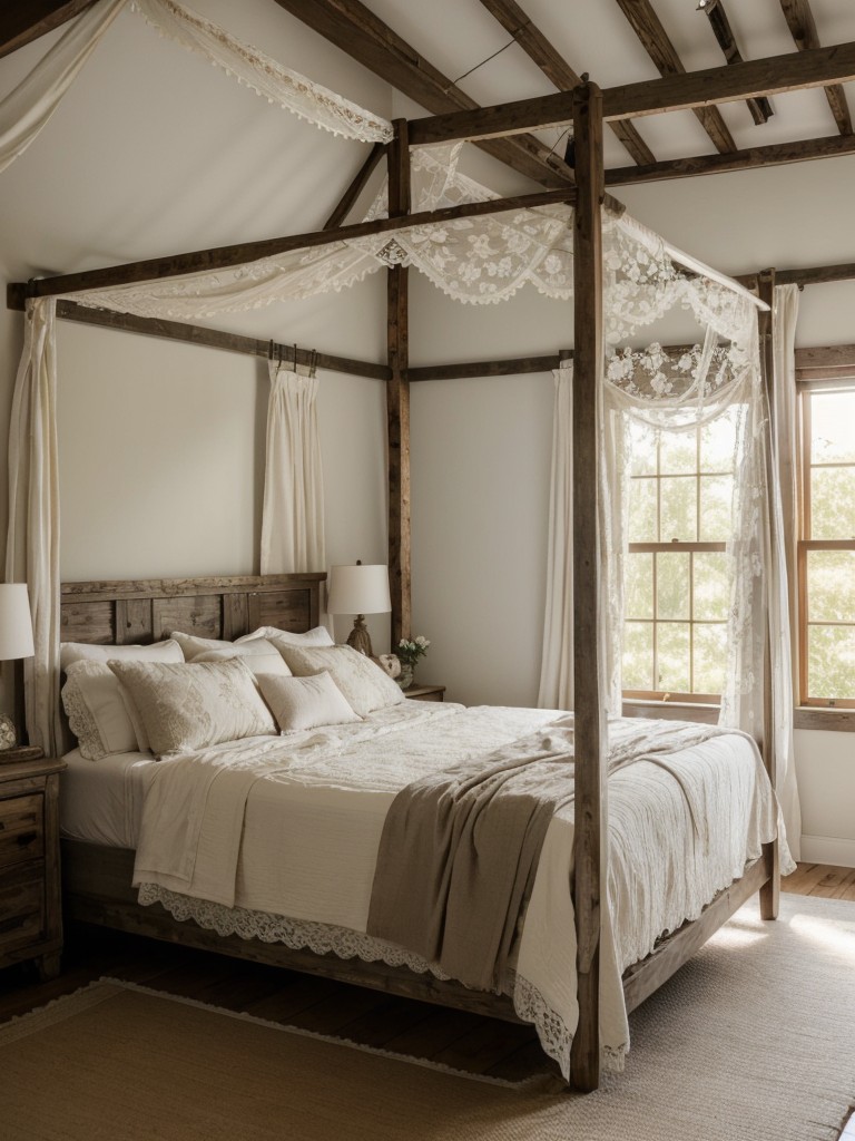 Romantic Farmhouse Bedroom: Cozy Vibes & Rustic Charm