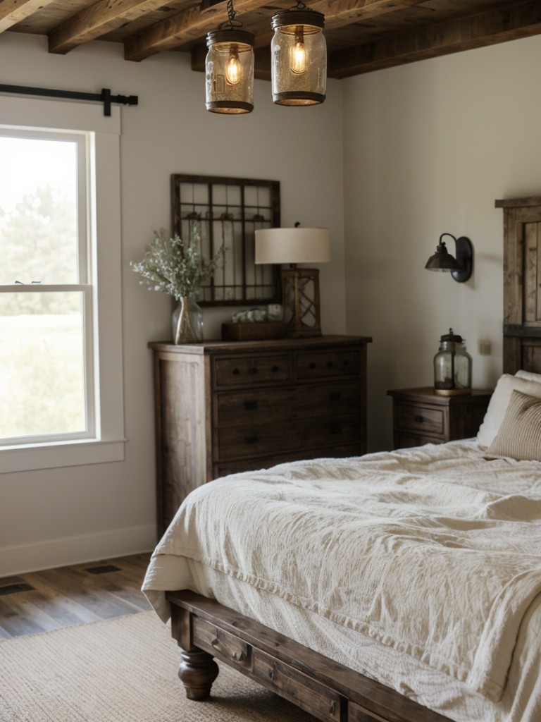 Rustic Farmhouse Bedroom: Vintage Accents for a Cozy Retreat