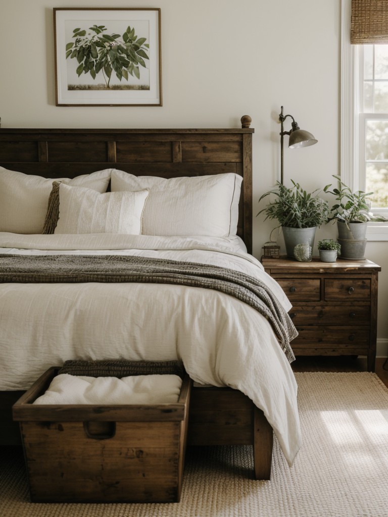 Farmhouse Bedroom Oasis: Nature-Inspired Retreat