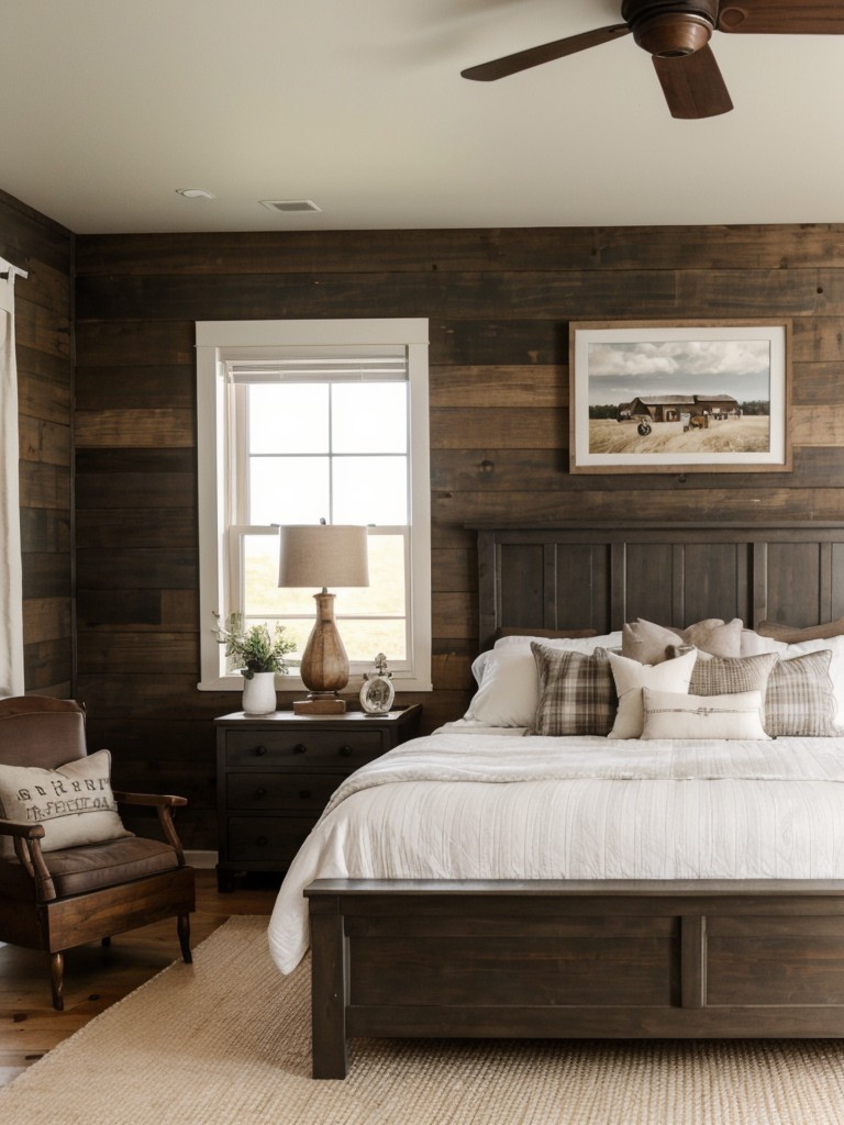 Rustic Charm: Transform Your Bedroom with Shiplap Panels