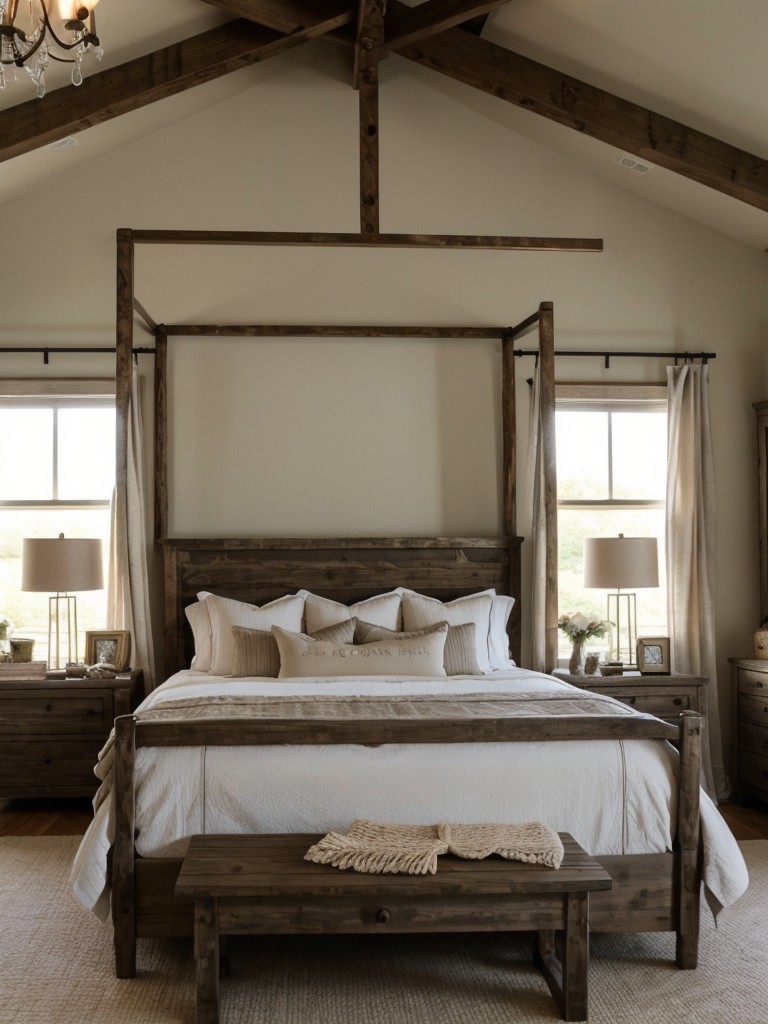 Rustic Canopy Bed: Add Luxury to Your Apartment Bedroom