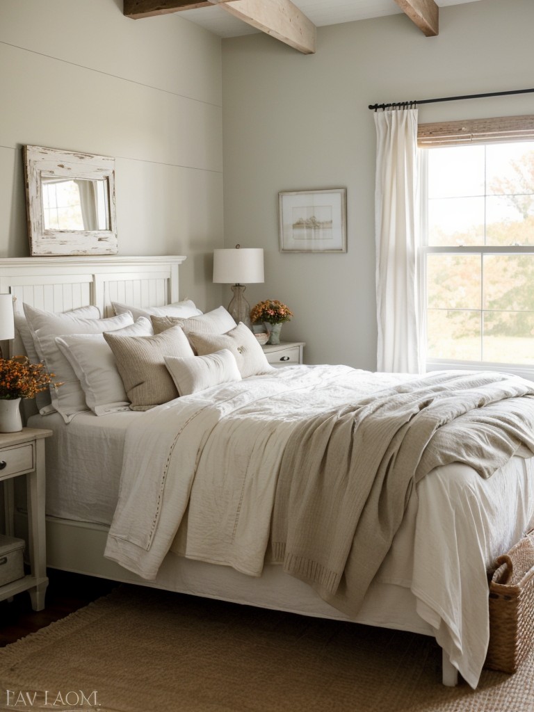 Serene Farmhouse Bedroom Decor: Simple and Elegant Ideas