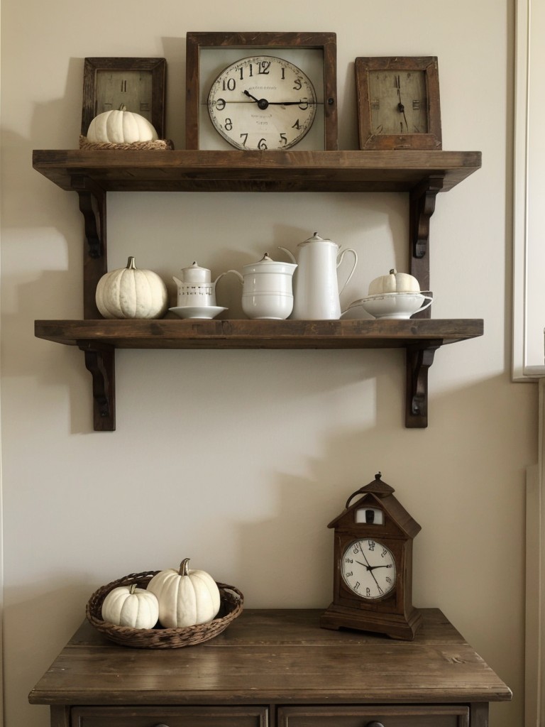 Add Farmhouse Charm to Your Apartment with Distressed Wood Shelves!