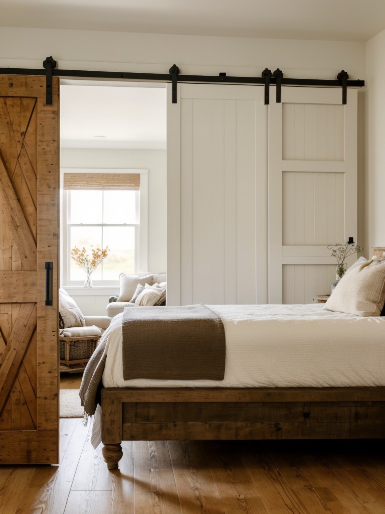 Rustic Chic: Transform Your Bedroom with a Farmhouse Barn Door!