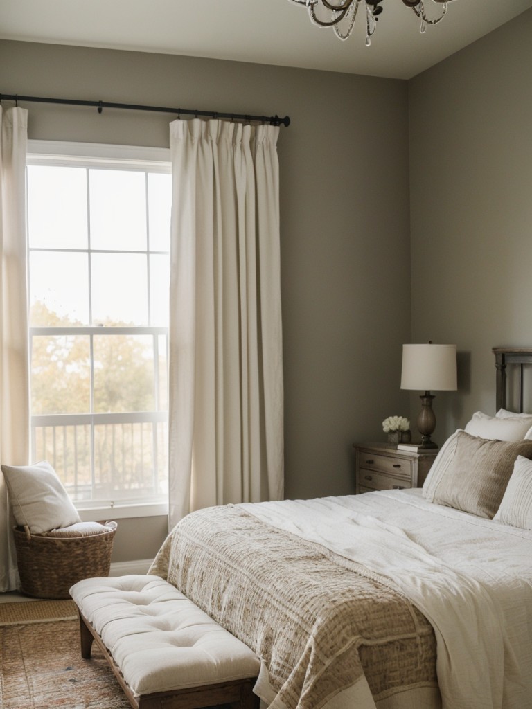 Cozy Farmhouse Bedroom Inspo: Layered Textures & Patterns