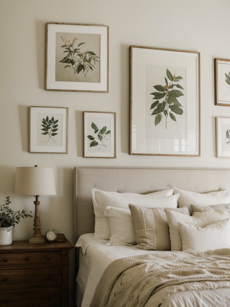 Farmhouse Bedroom Inspo: Personalize with Botanical Prints & Vintage Art!