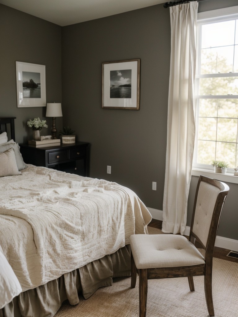 Stunning Farmhouse Bedroom Decor with a Cozy Workspace