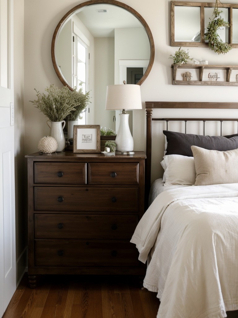 Farmhouse Bedroom Bliss: Stunning Mirror Ideas for Small Apartments