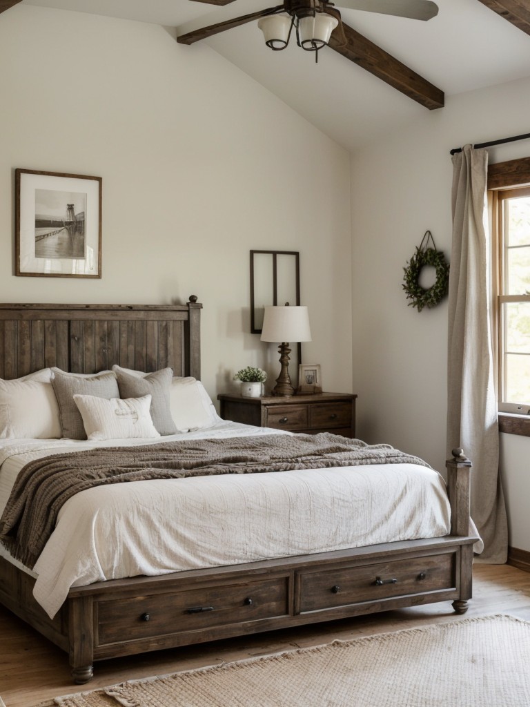 Cozy Farmhouse Bedroom: Transform Your Space with Rustic Charm!