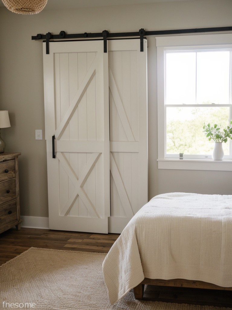 Rustic Apartment Retreat: Upgrade Your Bedroom with a Barn Door!