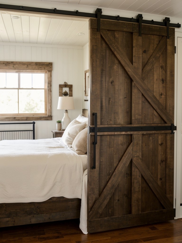 Farmhouse Vibes: Transform Your Bedroom with a Rustic Barn Door