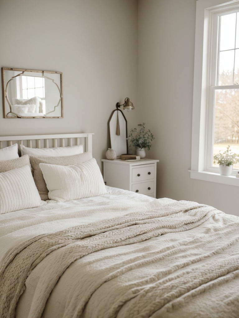 Cozy Farmhouse Vibes: Scandinavian-Inspired Apartment Bedroom Decor