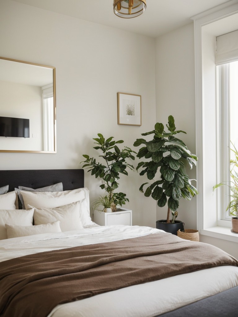 Minimalist Oasis: Bring Nature Indoors for a Calm Apartment Bedroom