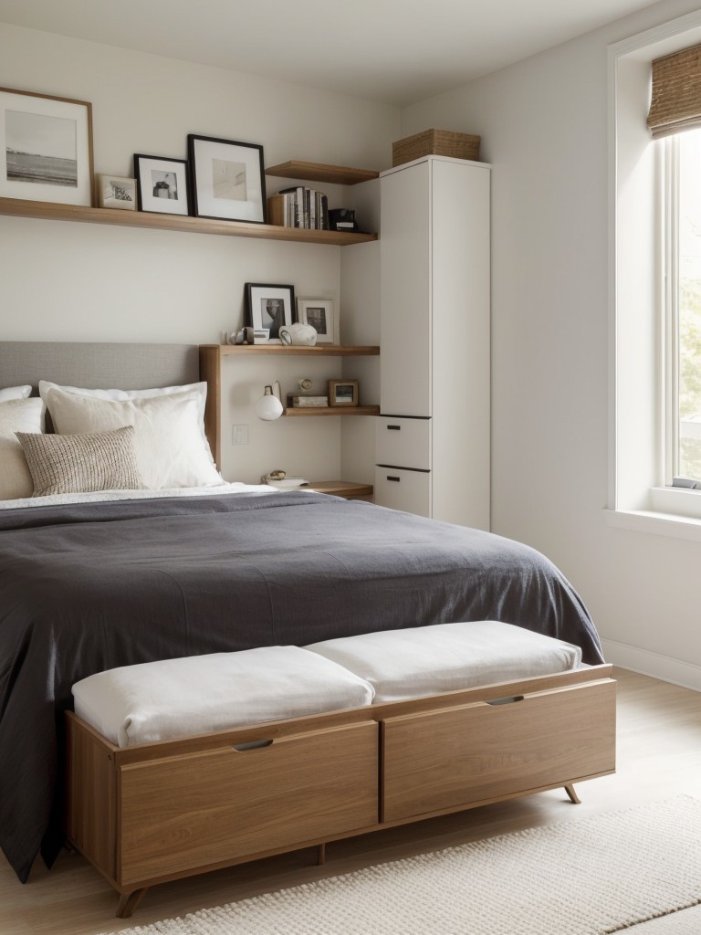 Unleash Your Bedroom's Modern Charm with Clever Storage Solutions!