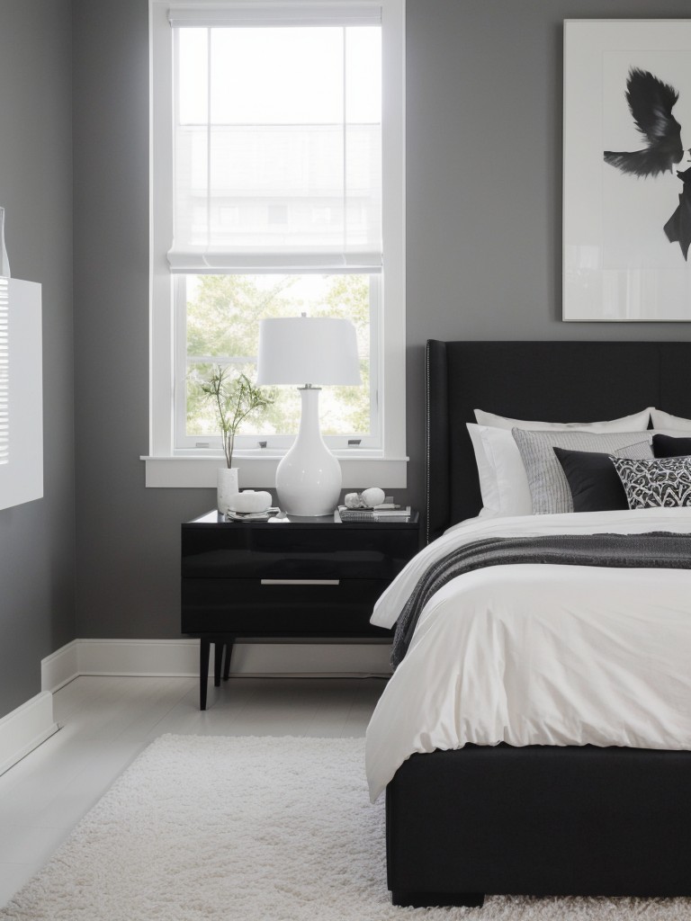 Modern Bedroom Decor: Stylish, Simple, Sophisticated. Monochrome Magic!