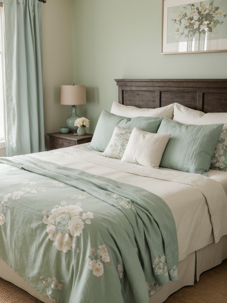 Serene Farmhouse Bedroom: Upgrade Your Space with Soft Pastels & Vintage Flair