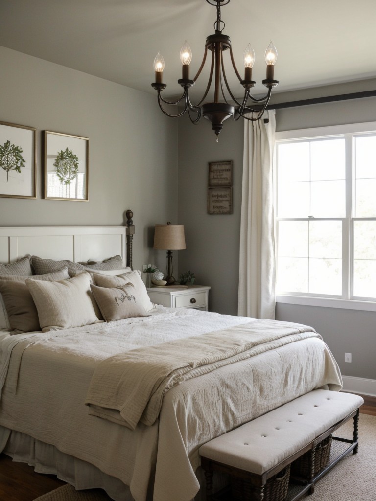 Instantly upgrade your apartment with farmhouse bedroom ideas!