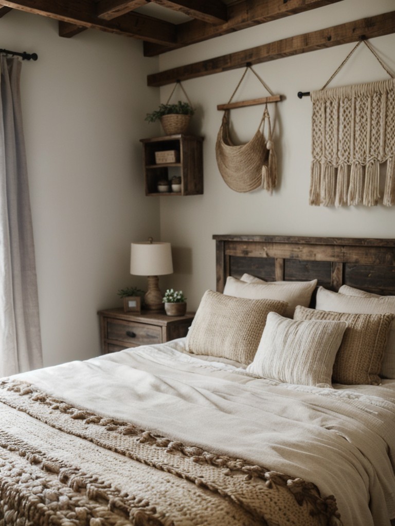 Cozy Apartment Vibes: Rustic Farmhouse Bedroom Ideas