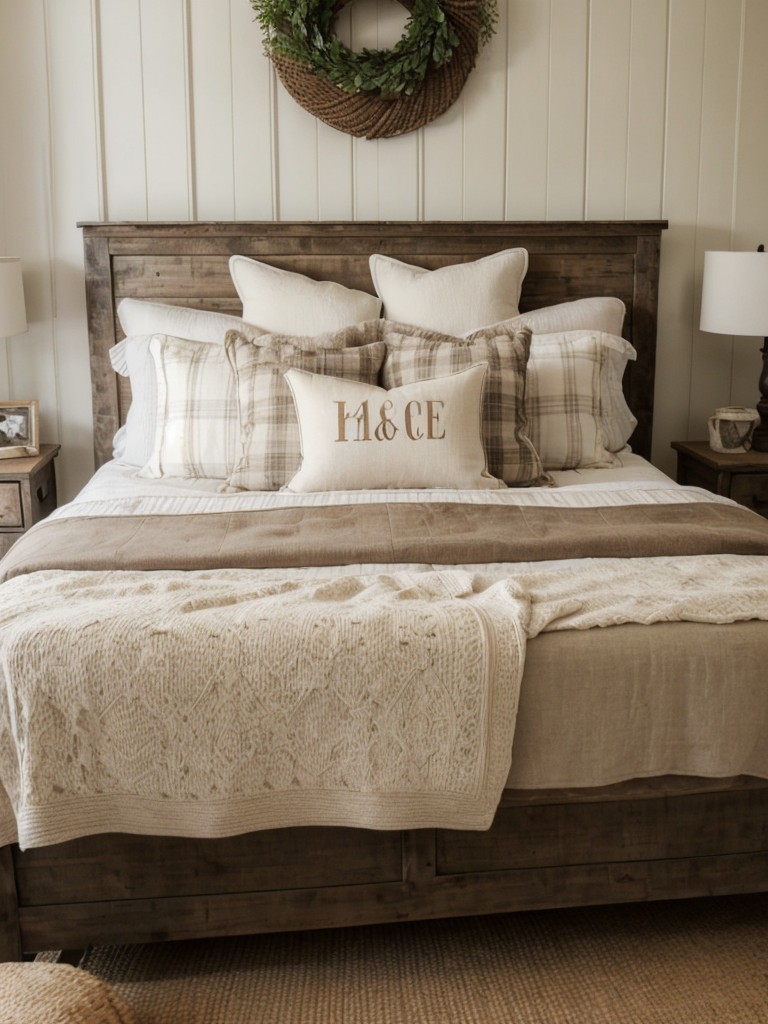 Rustic Farmhouse Bedroom: Personalize Your Space with Cozy Charm!