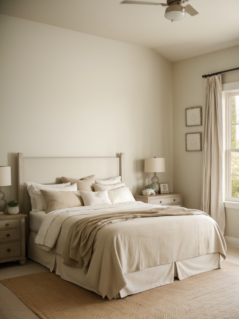 Serene Haven: Create a Farmhouse Bedroom with Soft Neutral Tones