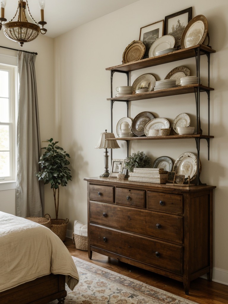 Vintage Farmhouse Bedroom: Serene Haven with Antique Decor!