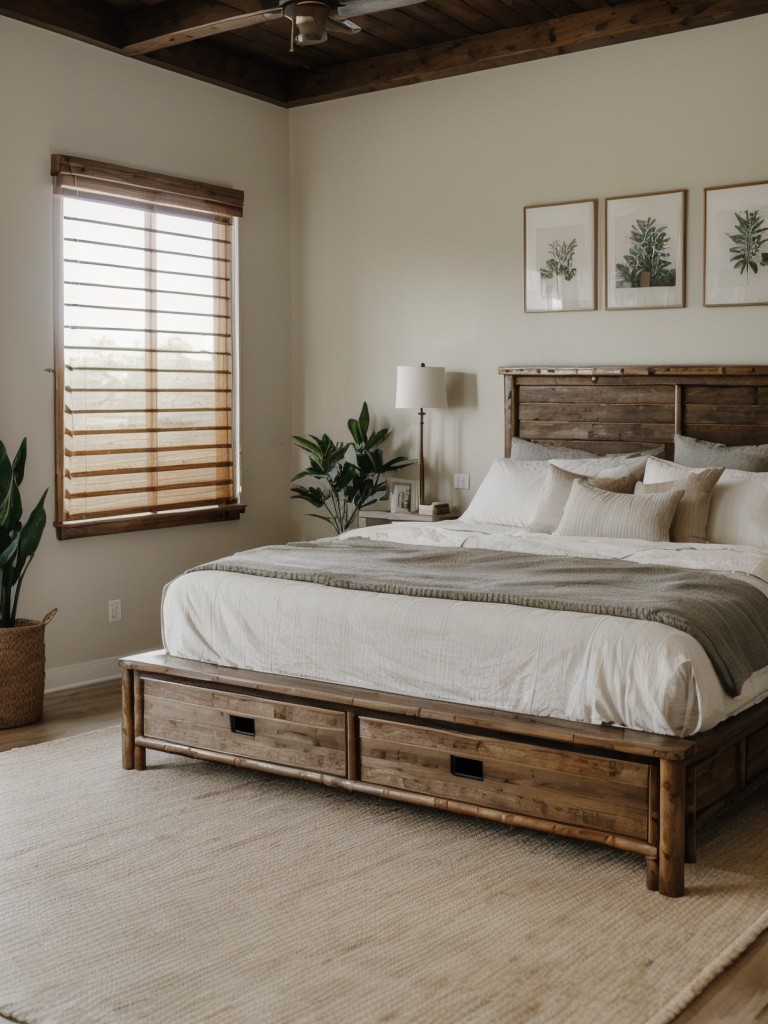 Zen-inspired Bedroom Decor: Blend Farmhouse & Modern Elements for a Serene Oasis