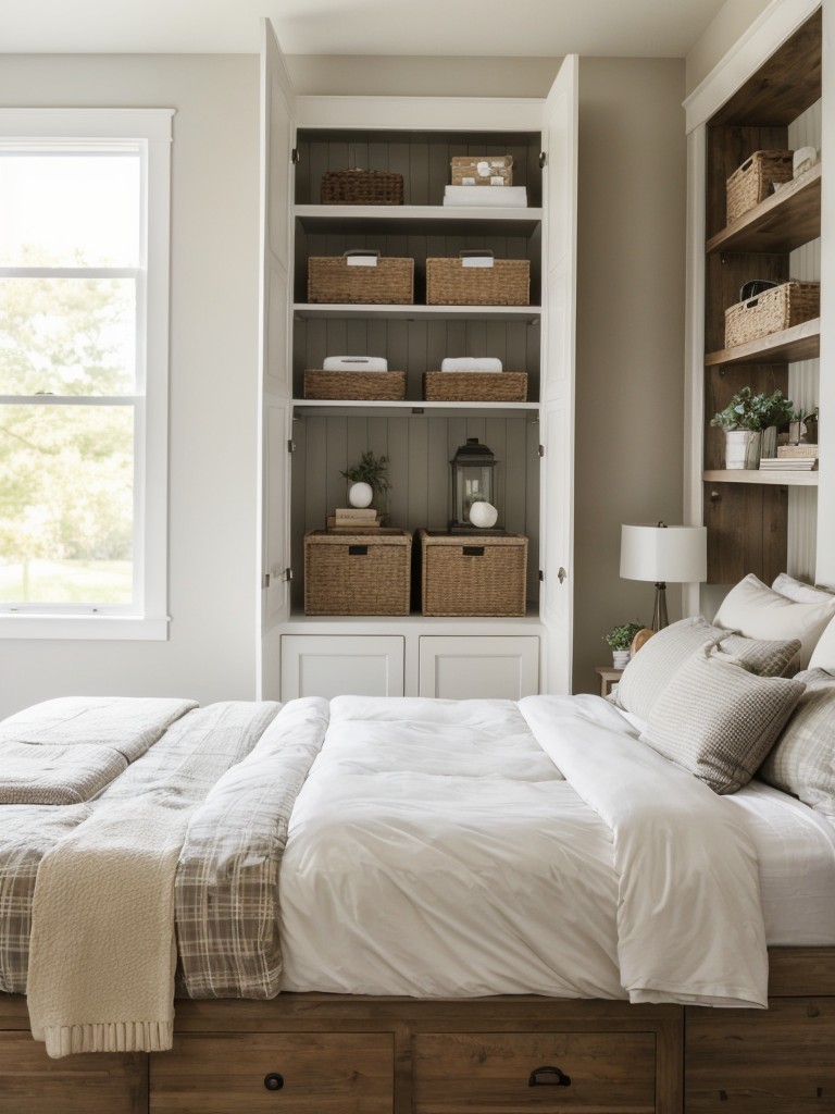 Cozy Chic Apartment Bedroom: Maximize Storage for a Clutter-Free Space