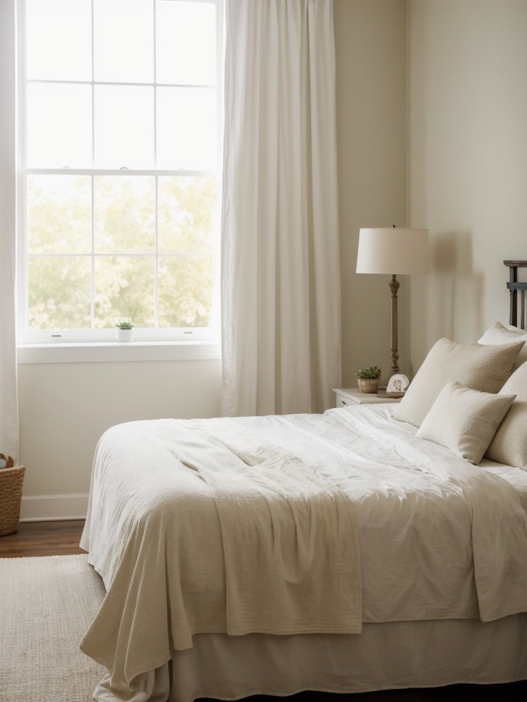 Farmhouse-inspired bedroom decor made easy: Ethereal curtains for dreamy charm!