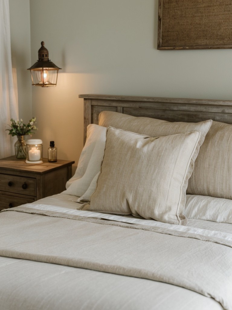 Farmhouse Chic: Apartment Bedroom Bliss with Relaxing Scents