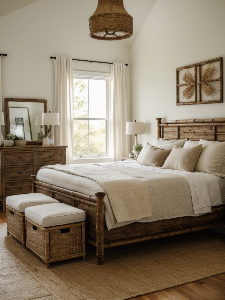 Farmhouse-Inspired Bedroom Décor: Go Natural with Wood & Bamboo!