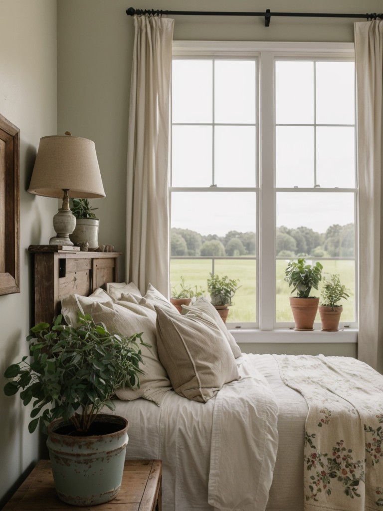 Rustic Apartment Retreat: Farmhouse Chic Bedroom Decor Ideas