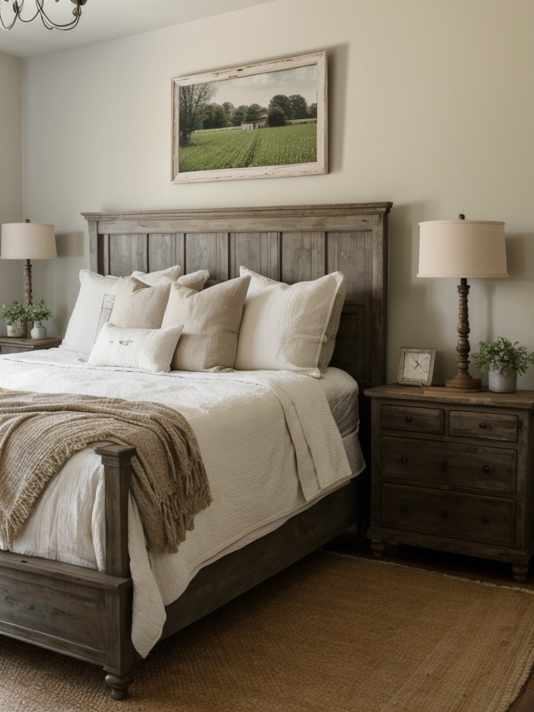 Rustic Retreat: Apartment Bedroom Decor Inspo.