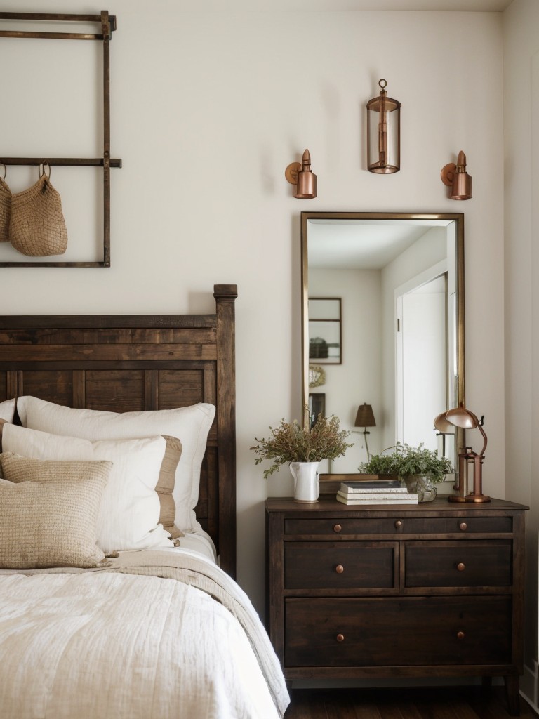 Rustic Glamour: Elevate Your Apartment with Farmhouse Chic Bedroom Decor