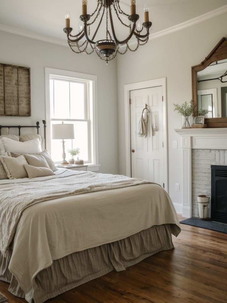 Vintage-inspired Lighting: Transform Your Bedroom with Farmhouse Charm.