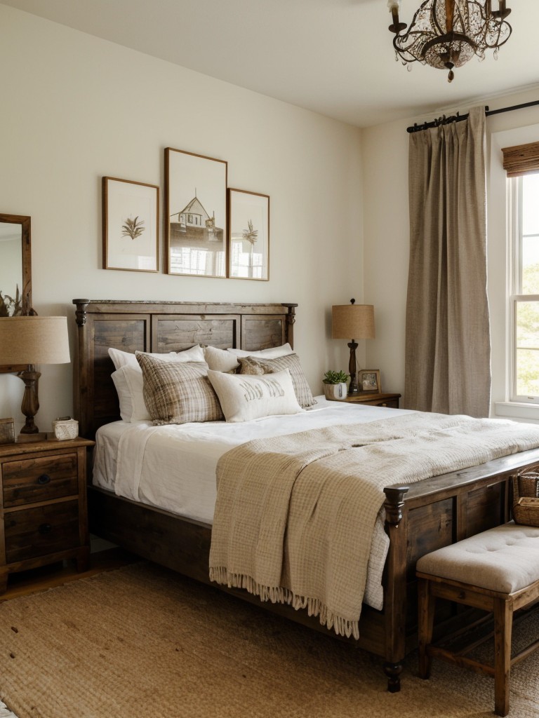 Chic Farmhouse Bedroom: Vintage meets modern for a space that's uniquely you!