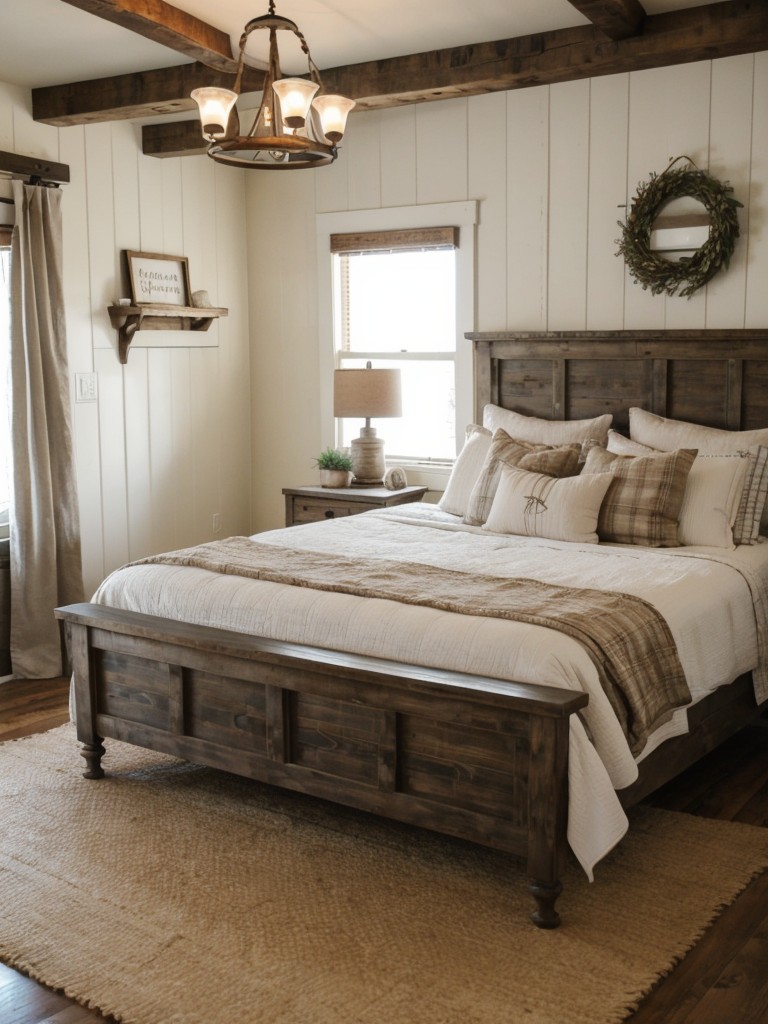 Cozy Farmhouse Bedroom: Embrace Rustic Elegance