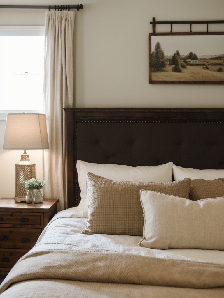 Rustic Charm: Create a Cozy Apartment with Farmhouse-Inspired Bedroom Decor!