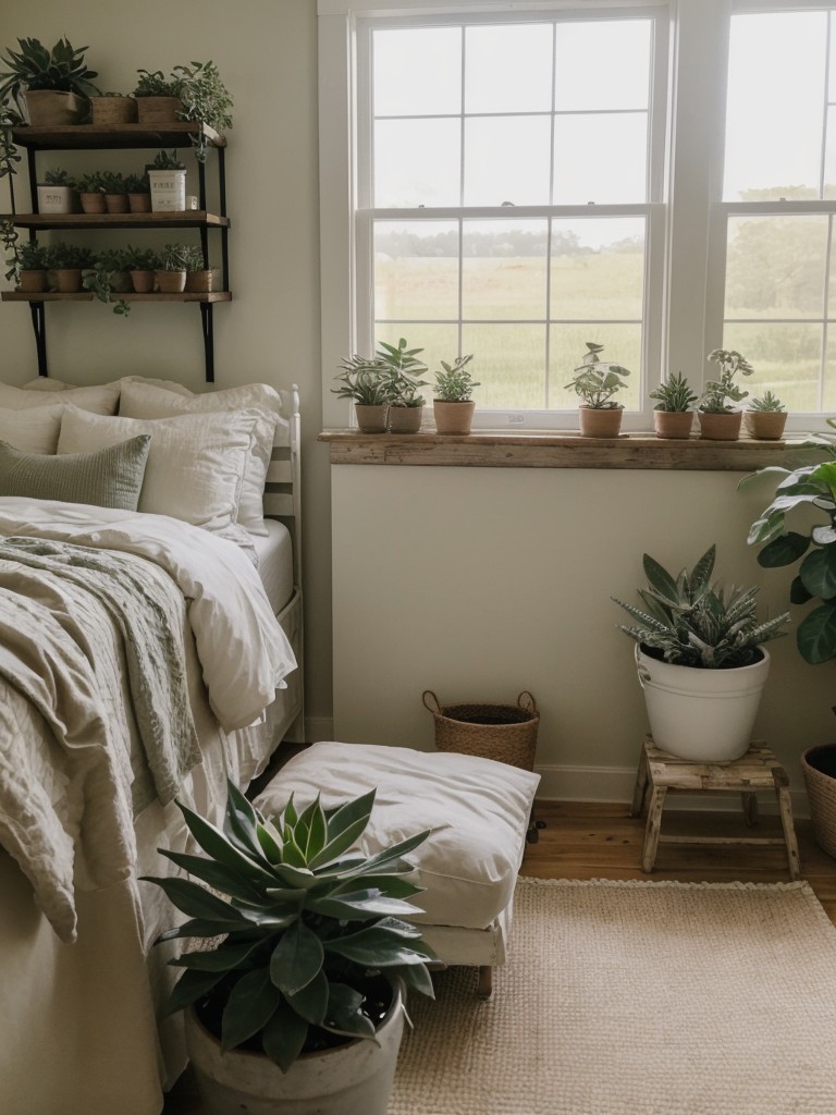 Farmhouse Bedroom Oasis: Add Botanical Charm for a Personal Haven