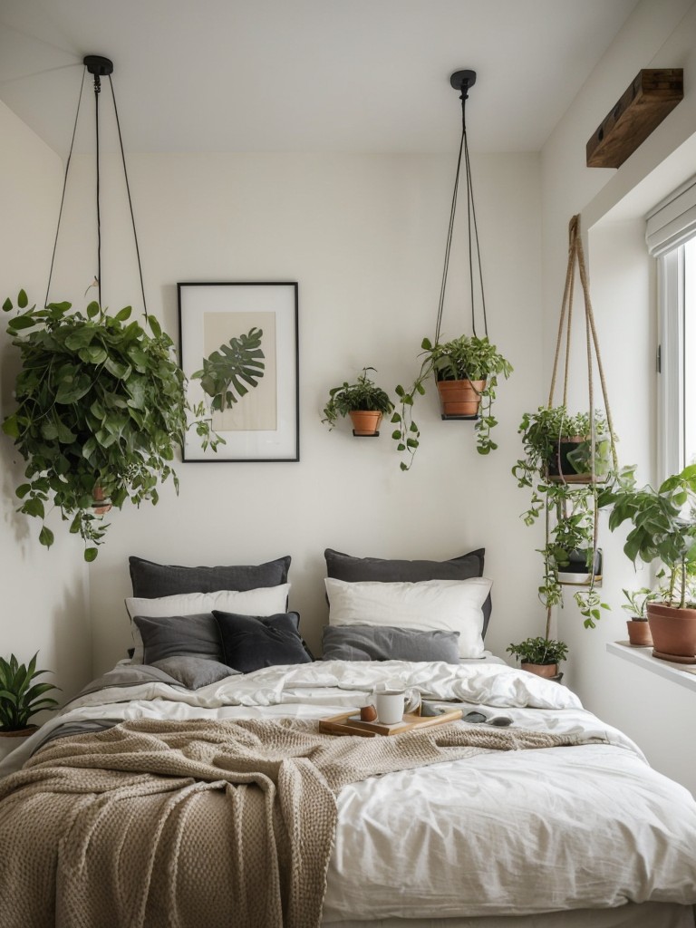 Small Space bedroom with Greenery: Modern Decor Ideas